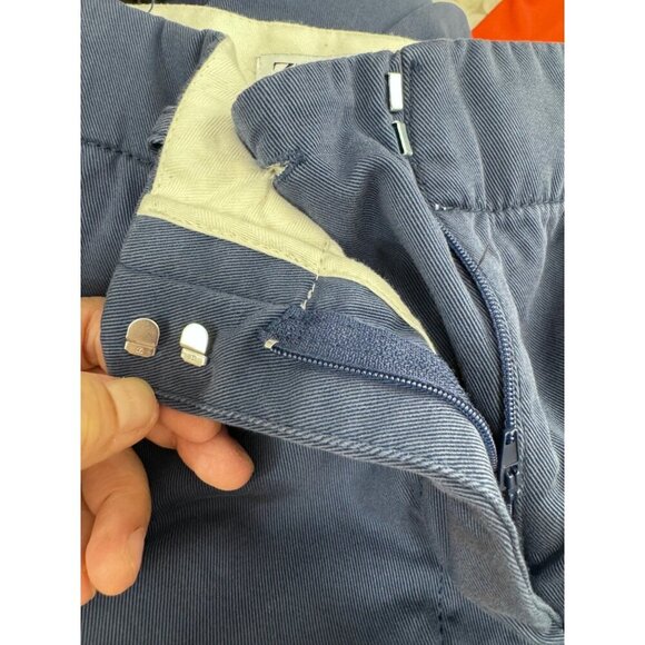 Zara Side striped high waist wide leg cargo Trousers dark navy 90s sz S - Picture 8 of 10